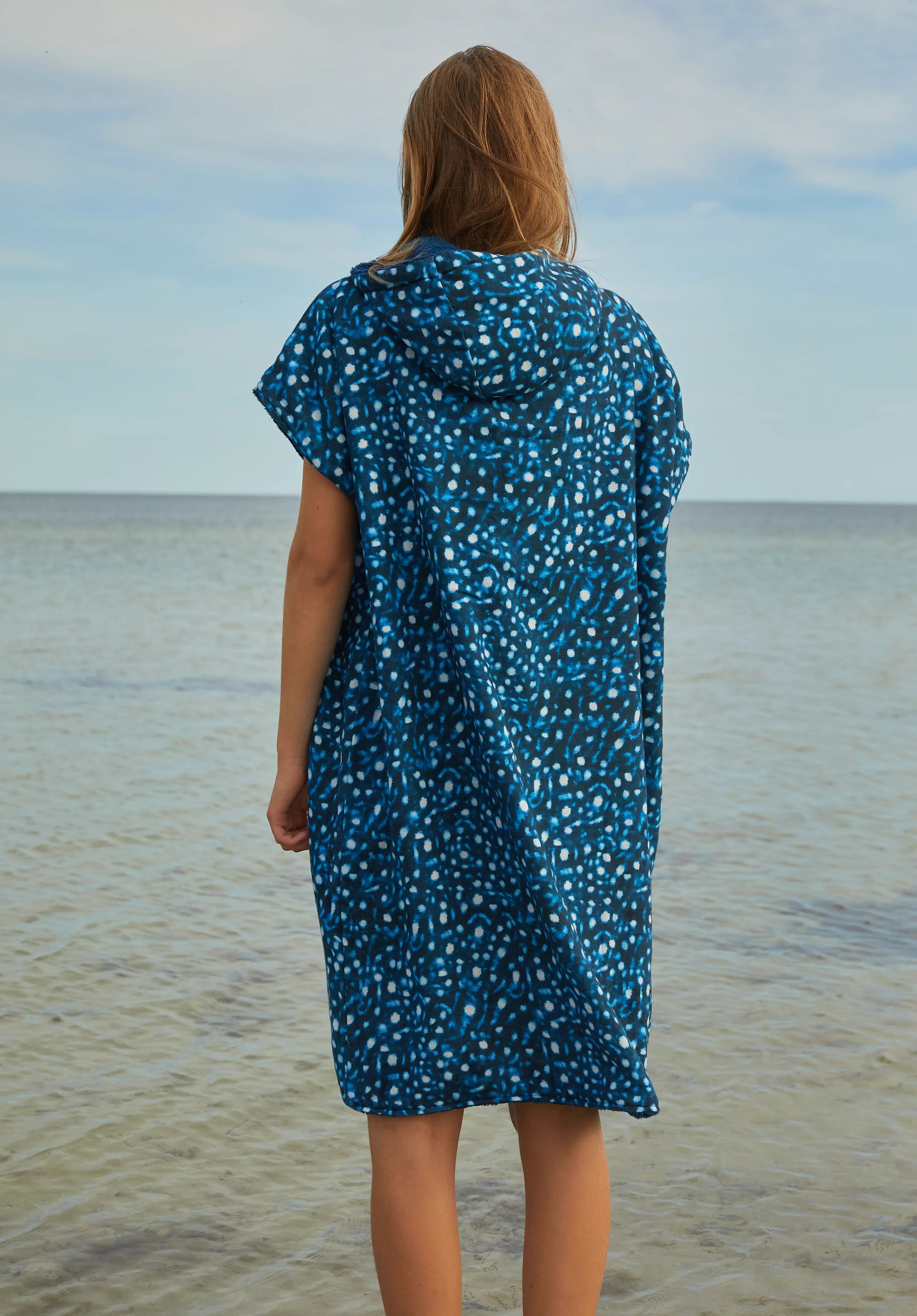 Reversible Poncho - Whaleshark